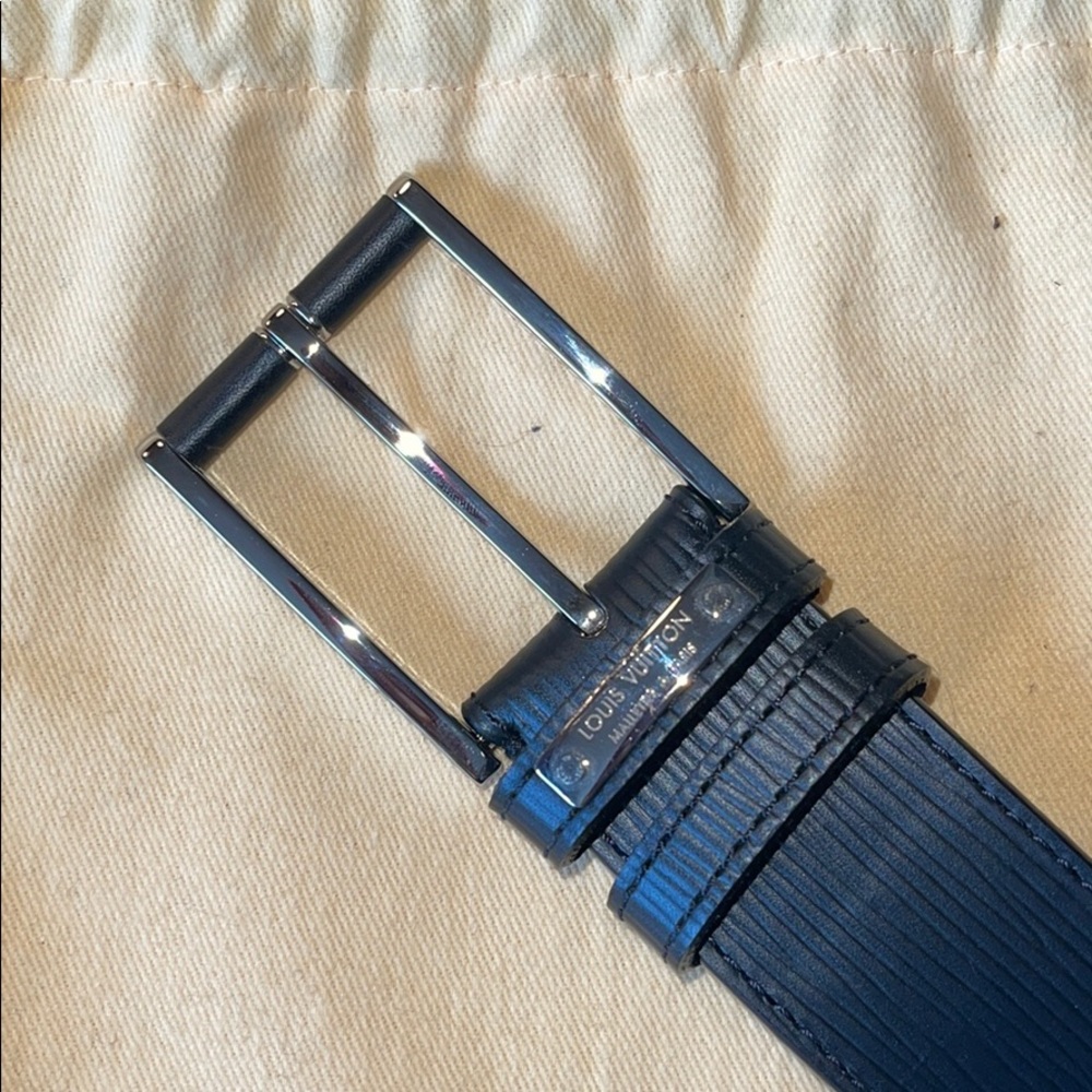 Brand New Black Louis Vuitton Epi Leather Belt - Picture 4 of 10